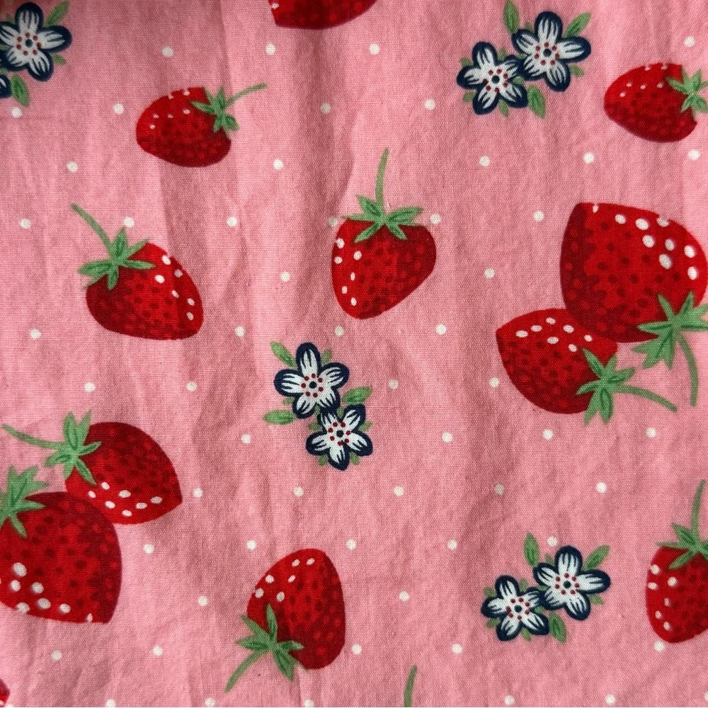 Rachel Riley Strawberry Button-Front Dress - Size 18M - Picture 11 of 13
